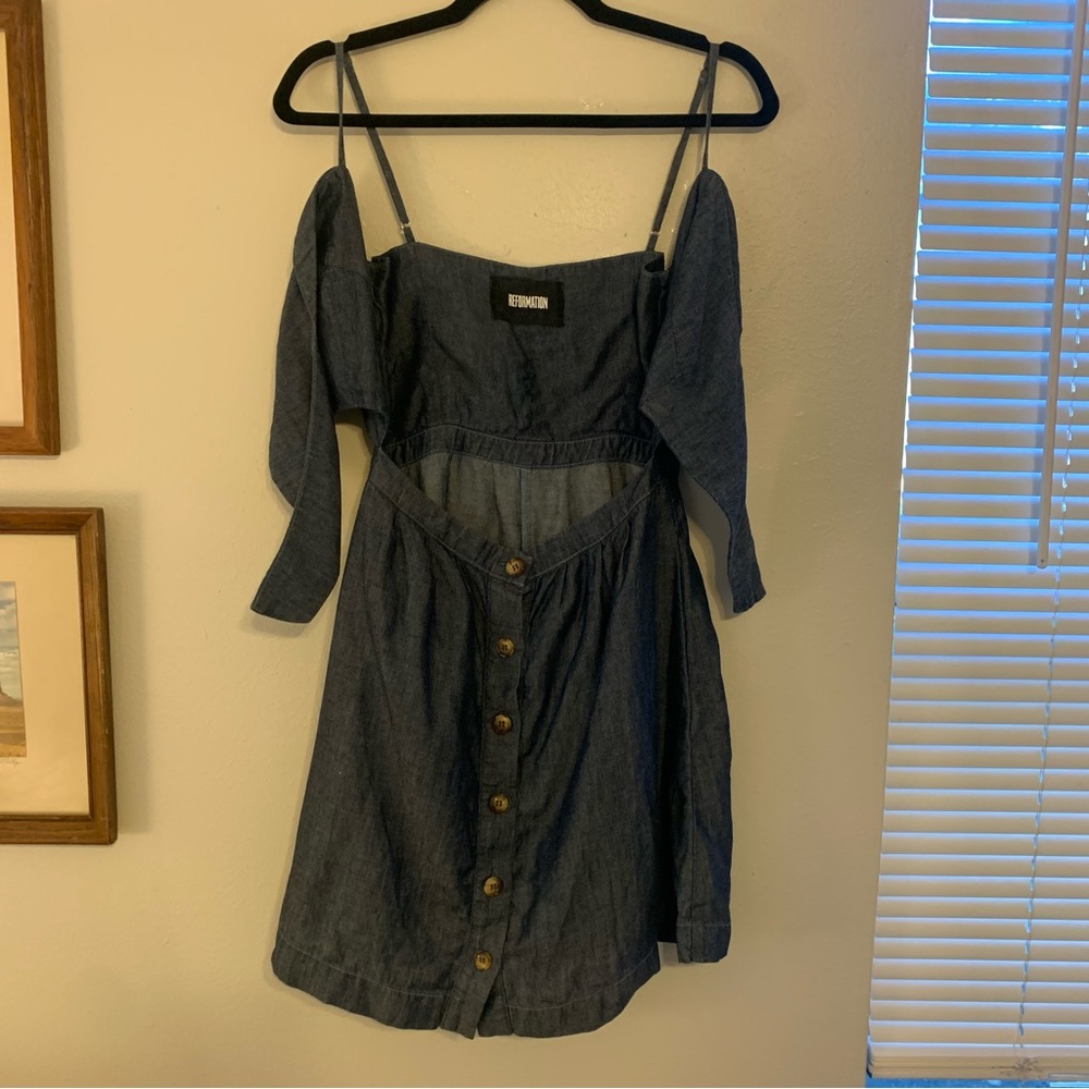 Tie-front mini dress